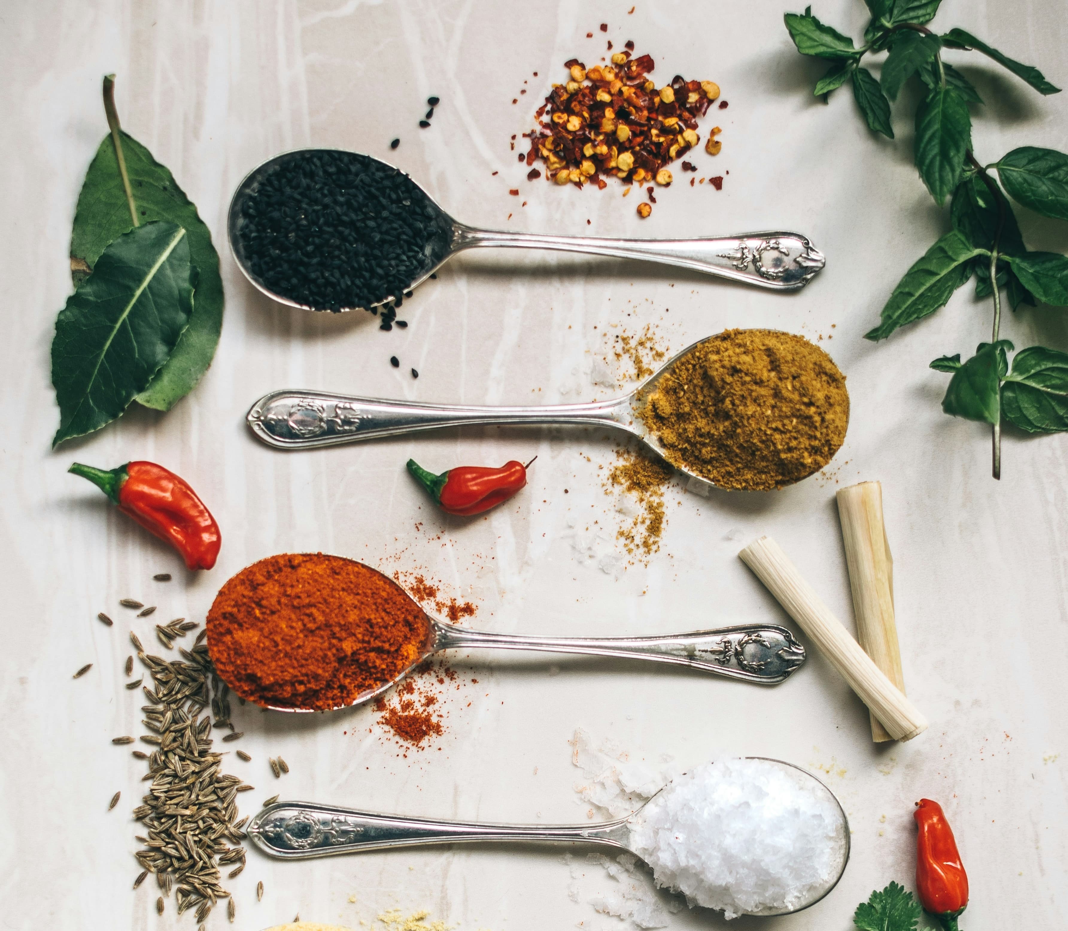 Thai cooking spices and herbs