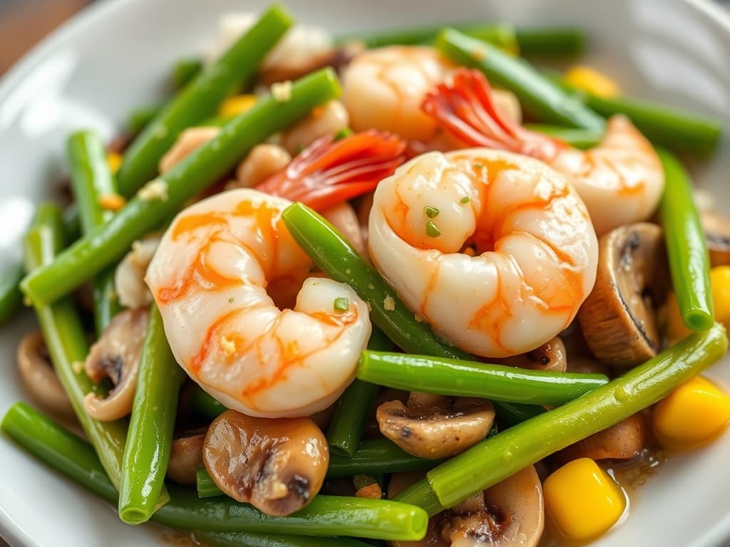 Shrimp with Snow Peas