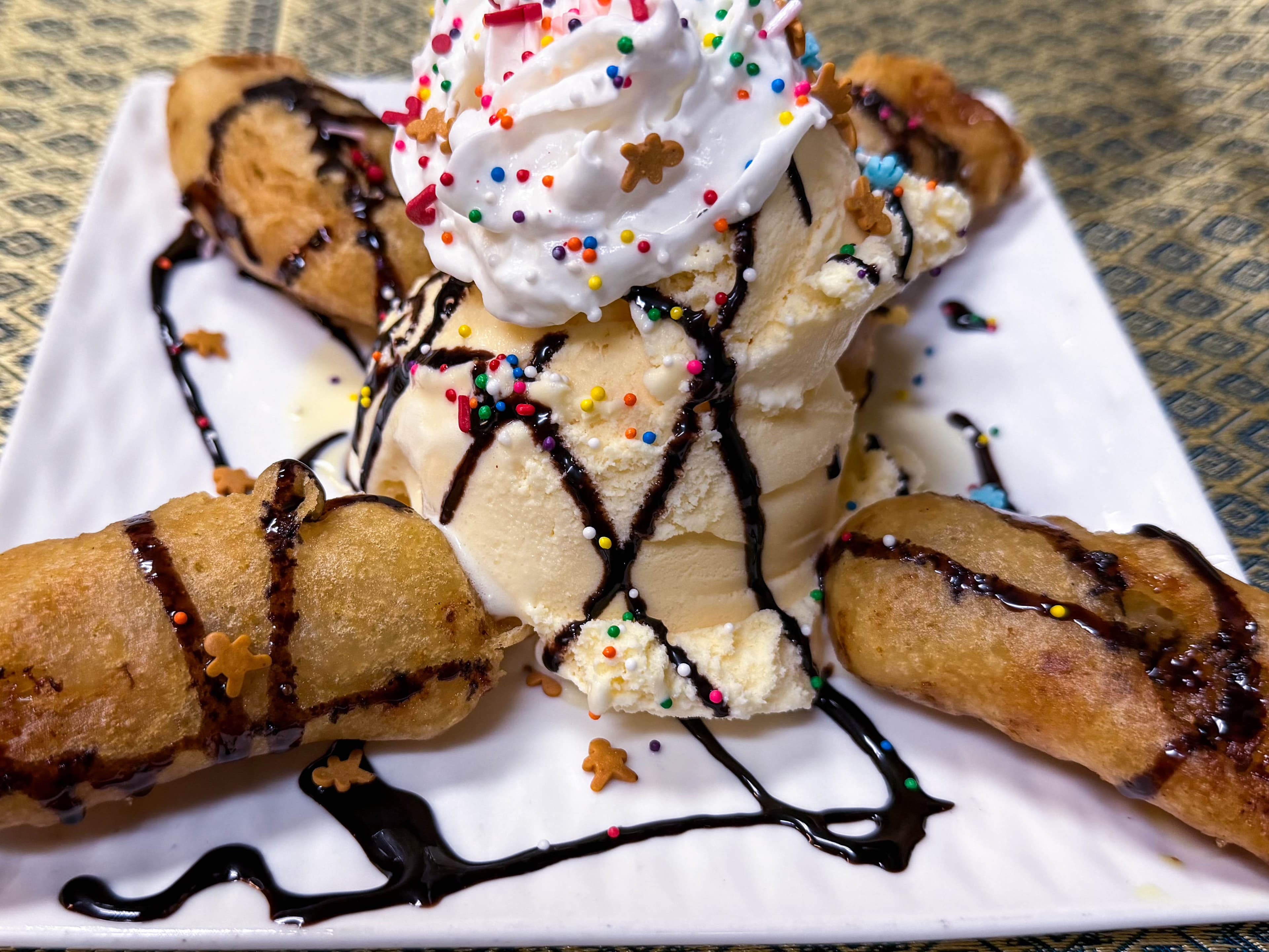 Fried Banana with Ice Cream
